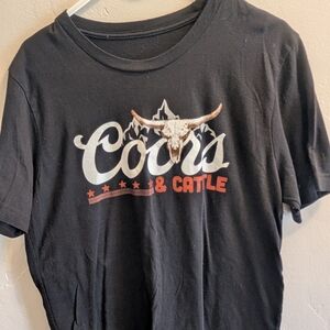 Vintage Coors & Cattle Black T-Shirt